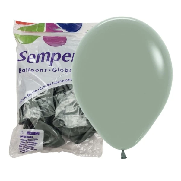  Balony pastelowe Pastel Dusk Laurel Green laurowy zielony, 22 cm 50 szt.