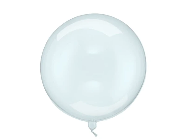 Balon kula bobo transparentny niebieski, 40 cm 1 szt.
