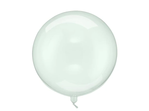 Balon kula bobo transparentny zielony, 40 cm 1 szt.