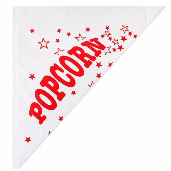Torebki papierowe rożki opakowania na popcorn, 500 szt.