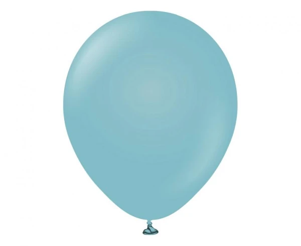 Balony pastelowe Kalisan Retro Blue Glass niebieskie szklane, 30 cm 100 szt.