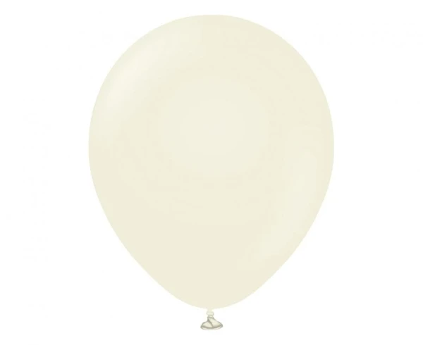 Balony pastelowe Kalisan Retro White Sand beżowe biały piasek, 30 cm 100 szt.