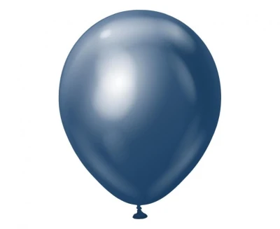 Balony metaliczne Kalisan Mirror Navy granatowe, 30 cm 3 szt.