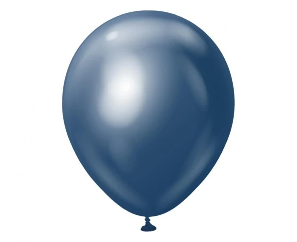 Balony metaliczne Kalisan Mirror Navy granatowe, 30 cm 3 szt.