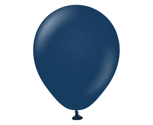Balony pastelowe Kalisan Standard Navy ciemne niebieskie granatowe, 12 cm 3 szt.