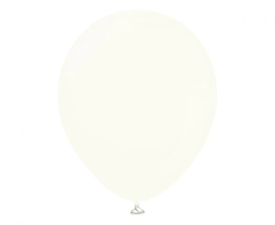Balony pastelowe Kalisan Retro White białe, 45 cm 1 szt.