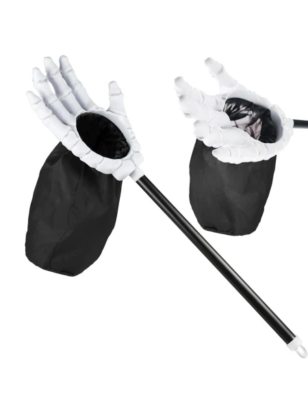 Łapka ręka kościotrupa z torebką na cukierki Halloween