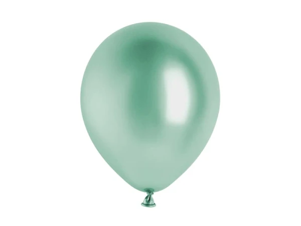Balony metaliczne glossy zielone, 30 cm 1 szt.