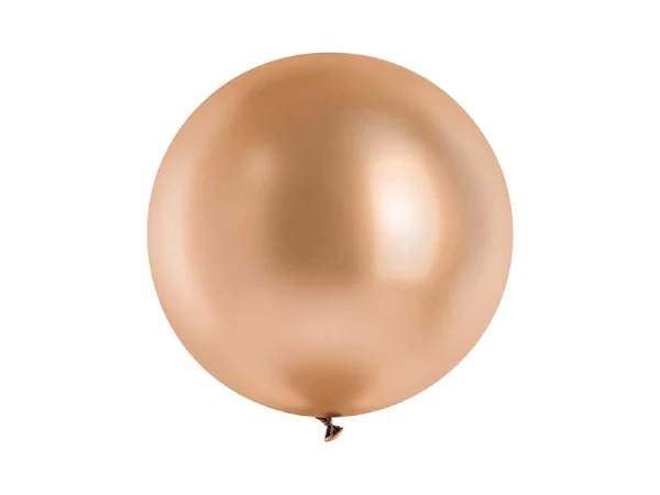 Balony metaliczne glossy różowe złoto, 60 cm 1 szt.