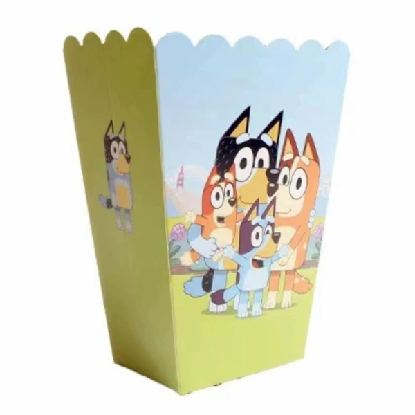 Pudełka na przekąski chipsy popcorn Bluey, 6 szt.