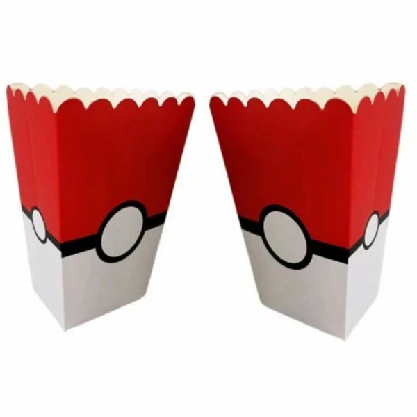 Pudełka na przekąski chipsy popcorn Pokemon Pokeball, 6 szt.
