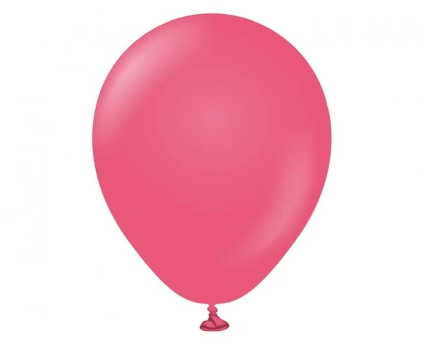 Balony pastelowe Kalisan Standard Fuchsia ciemne różowe fuksja, 12 cm 100 szt.
