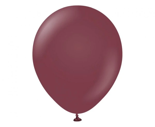 Balony pastelowe Kalisan Standard Burgundy bordowe, 30 cm 100 szt.