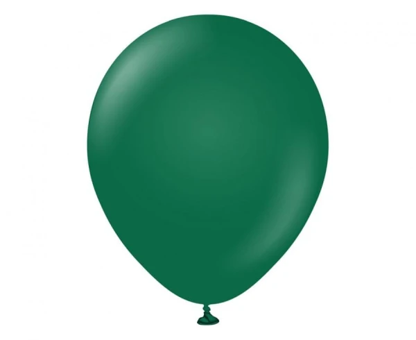 Balony pastelowe Kalisan Standard Dark Green ciemne zielone butelkowe, 30 cm 100 szt.