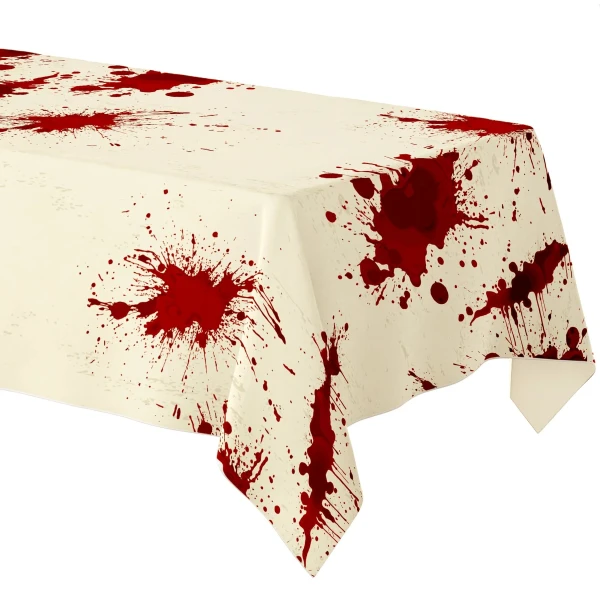 Obrus Bloody Night Halloween plamy krwi, 137x183 cm