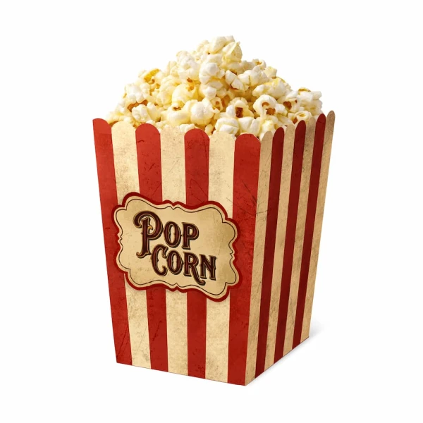 Pudełka na przekąski popcorn chipsy Freak Show Cyrk Halloween, 6 szt.