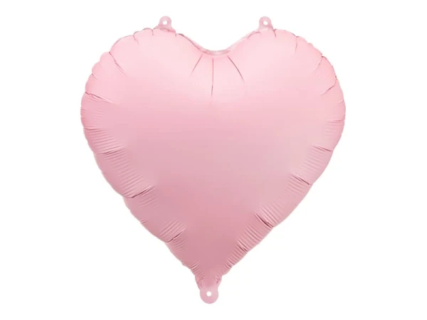 Balon foliowy serce różowy matowy, 45 cm