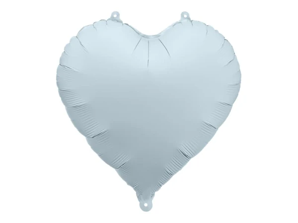 Balon foliowy serce niebieski matowy, 45 cm