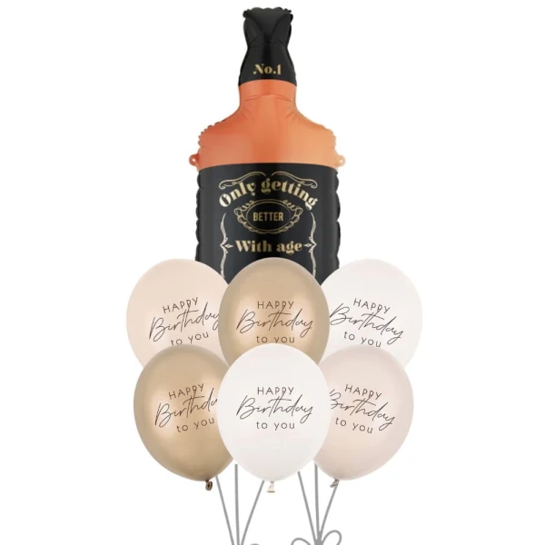 Zestaw balonowy Whisky Happy Birthday