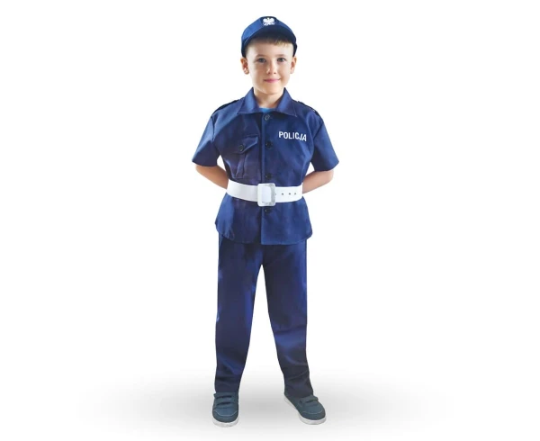 Strój przebranie dla dzieci Policjant, 110/120 cm