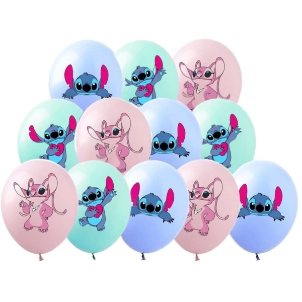 Balony lateksowe Stitch & Angel (5769), 12 szt.