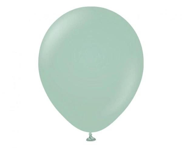 Balony pastelowe Kalisan Retro Winter Green zielone, 12 cm 100 szt.
