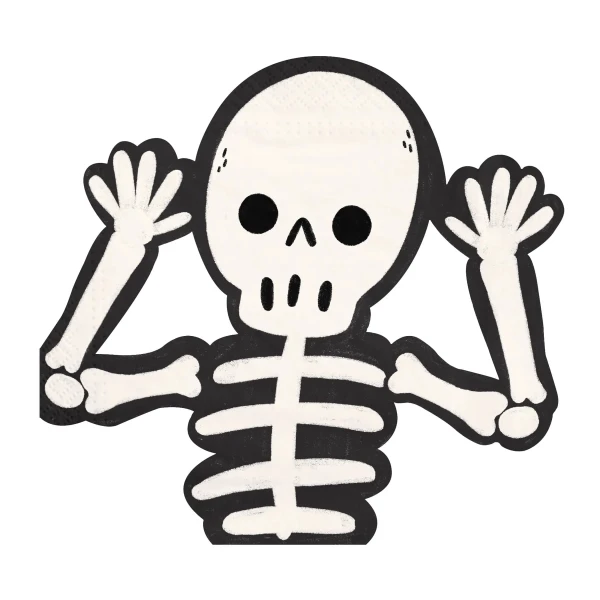Serwetki Szkielet Halloween Spooky Friends, 12 szt.