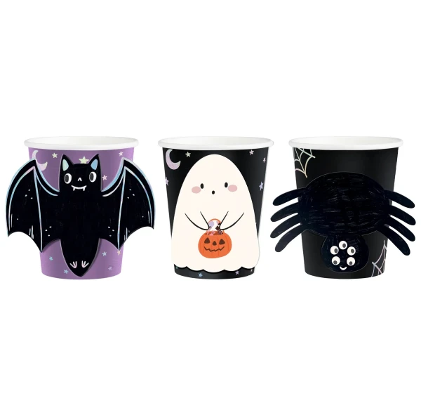 Kubeczki papierowe Halloween Spooky Friends, 6 szt.