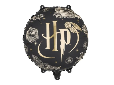 Balon foliowy Harry Potter HP czarny, 45 cm