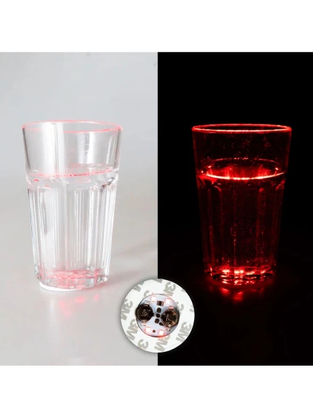 Podświetlenie LED na szklankę, butelkę - 2 szt.