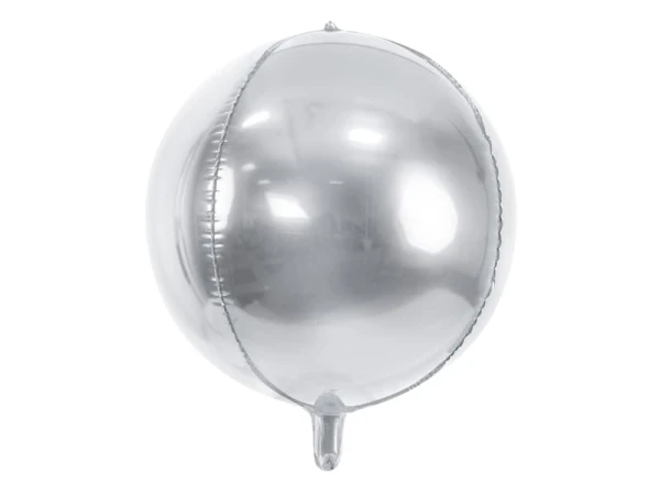 Balon foliowy Kula srebrny, 40cm