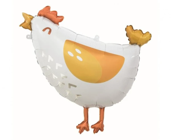 Balon foliowy Kura Kurka Kurczak, 56x58 cm