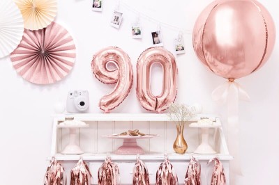 Balony na 90 gold rose