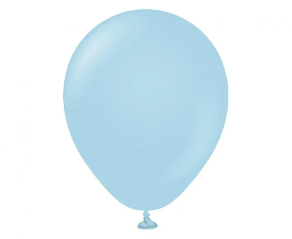 Balony pastelowe Kalisan Macaron Blue niebieski, 12 cm 3 szt.