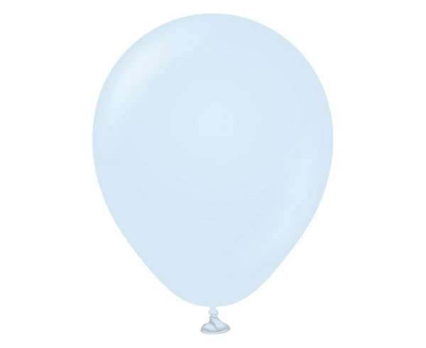 Balony pastelowe Kalisan Macaron Baby Blue pudrowy niebieski, 12 cm 3 szt.