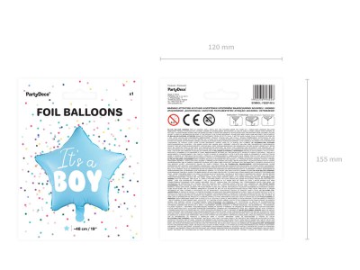 Balon foliowy gwiazdka baby shower