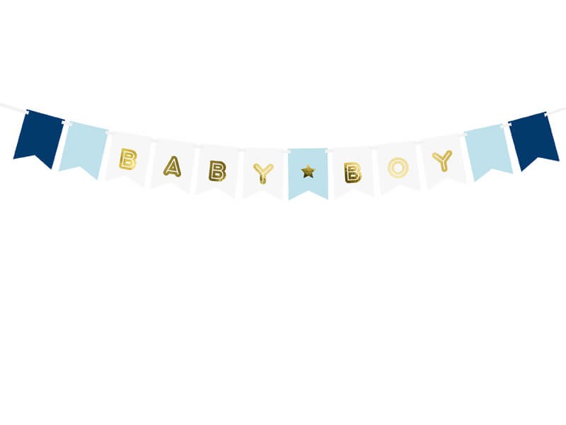 Baner baby boy niebieski