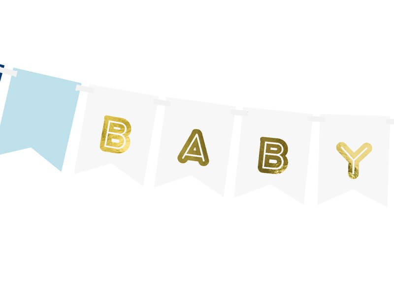 Baner na baby shower chłopiec