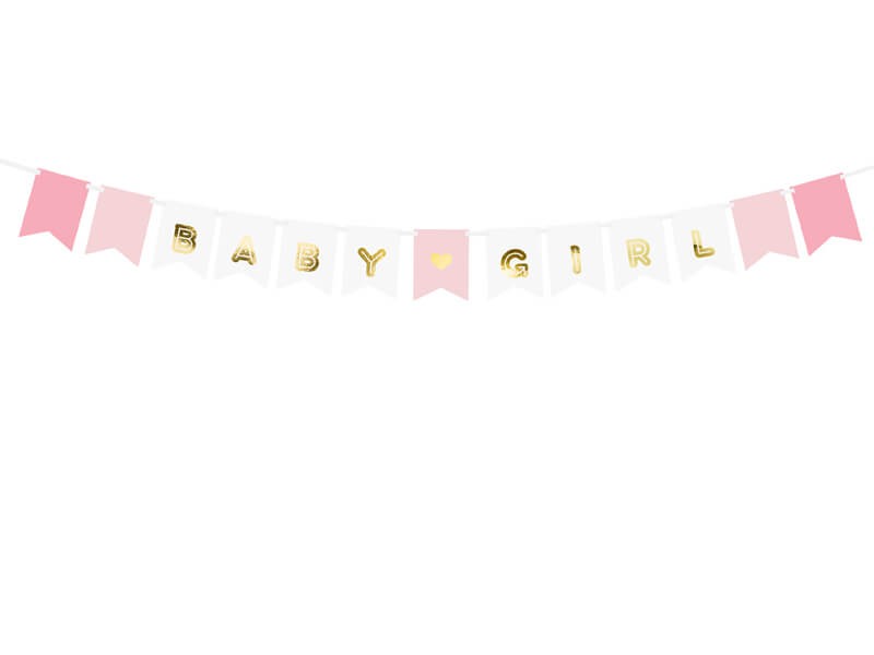 Baner baby girl różowy