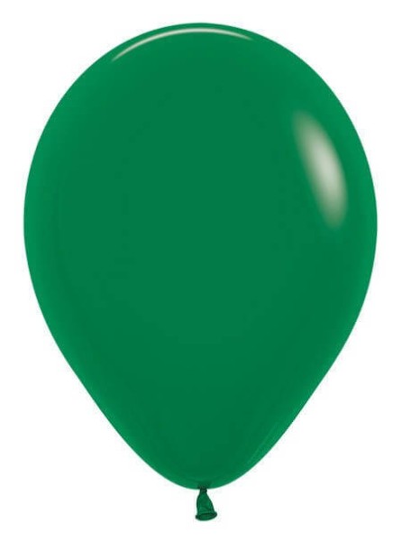 Balony pastelowe Forest Green zielony butelkowy leśny, 12 cm 3 szt.