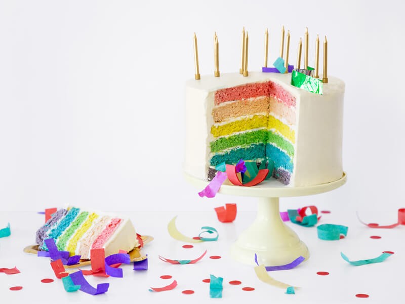 Złote świeczki urodzinowe krótkie