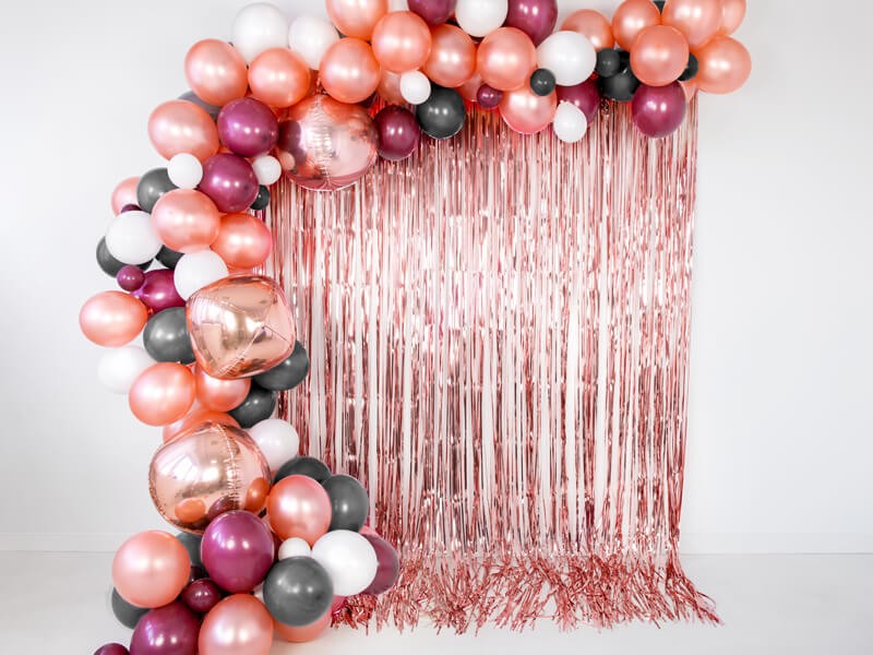 Balony metallic w kolorze rose gold