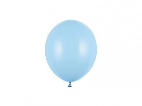 Balony pastelowe niebieski dziecięcy Pastel Baby Blue strong, 12 cm 3 szt.