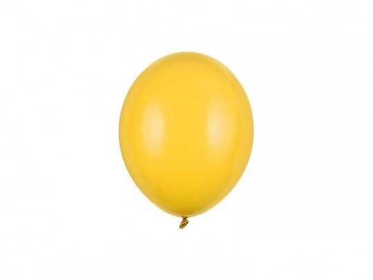 Balony pastelowe żółte Pastel Honey Yellow strong, 12 cm 3 szt.
