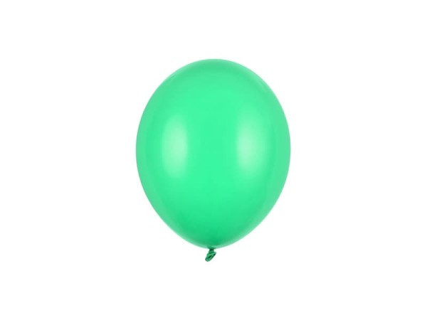 Balony pastelowe zielone Pastel Green strong, 12 cm 3 szt.