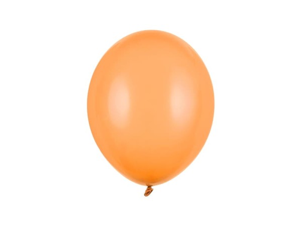 Balony pastelowe pomarańczowe jasne Pastel Bright Orange strong, 27 cm 3 szt.