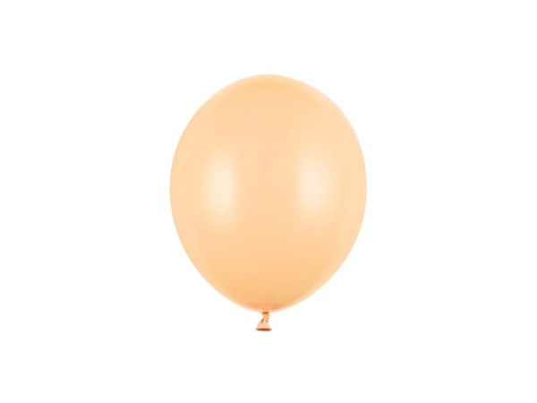 Balony pastelowe pomarańczowe jasne brzoskwiniowe Pastel Light Peach strong, 12 cm 3 szt.