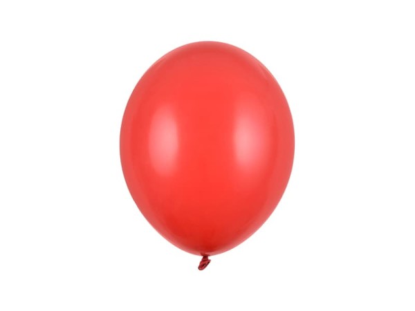 Balony pastelowe czerwone maki Pastel Poppy Red strong, 27 cm 3 szt.