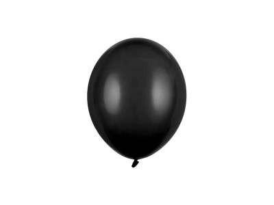 Balony pastelowe czarne Pastel Black strong, 12 cm 3 szt.