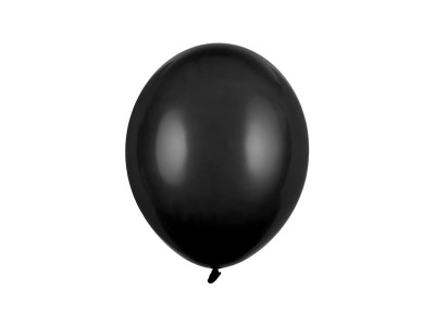 Balony pastelowe czarne Pastel Black strong, 27 cm 3 szt.